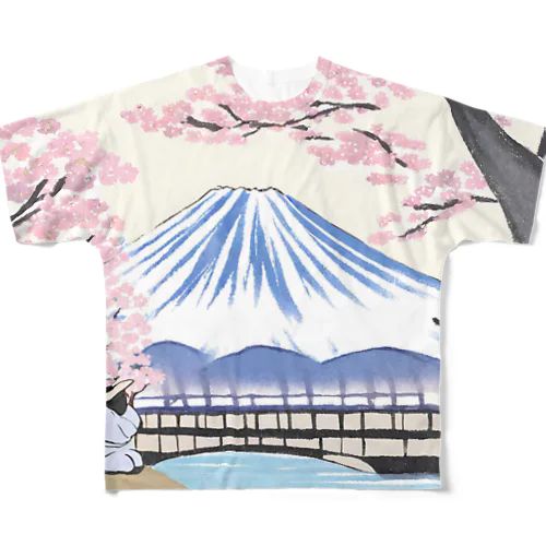 富士ザクラ フルグラフィックTシャツ
