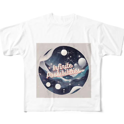 宇宙！Infinite Possibilities　無限の可能性 All-Over Print T-Shirt