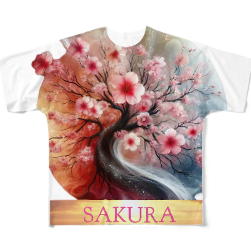 SAKURA フルグラフィックTシャツ