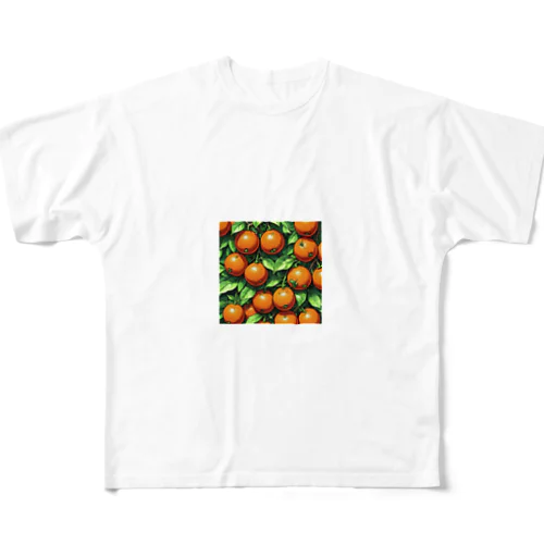 新鮮みかん All-Over Print T-Shirt