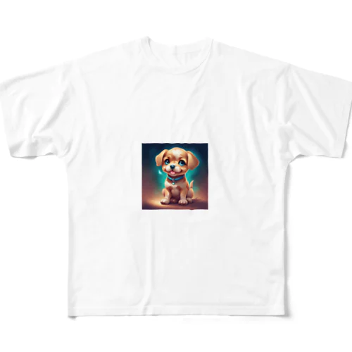 小犬のぽちくん！ All-Over Print T-Shirt