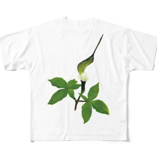 pepe garden【ユキモチソウ】 フルグラフィックTシャツ