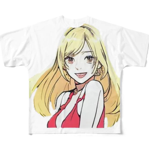 異世界ラウンジ〜真山メルティ3〜 All-Over Print T-Shirt