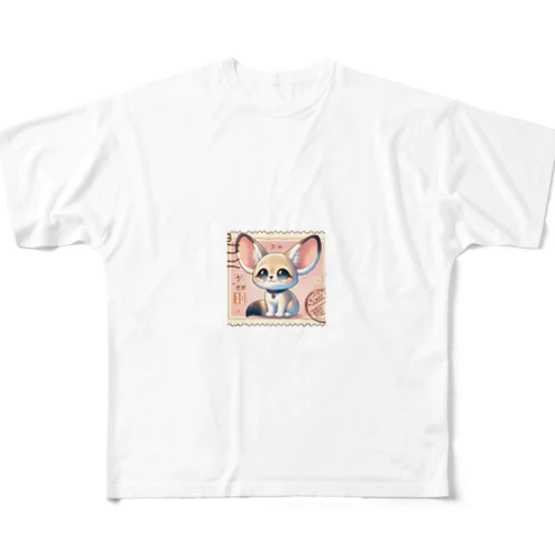 耳長フェネックちゃん28 フルグラフィックTシャツ