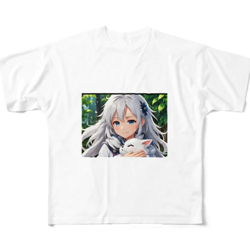 だっこされる神様 All-Over Print T-Shirt