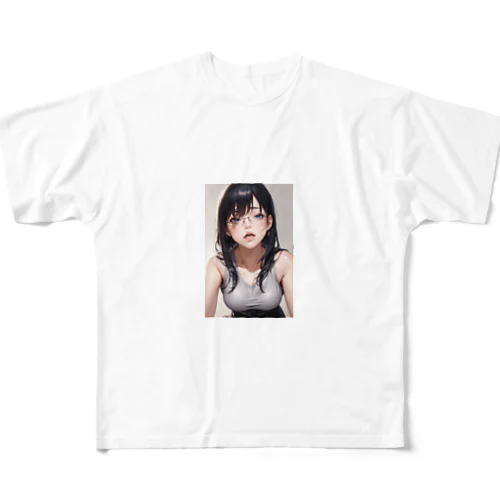 黒髪美少女　美鈴ちゃん２ All-Over Print T-Shirt