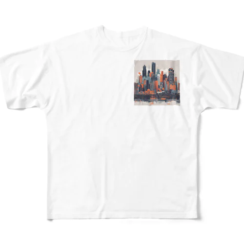 高層ビル計画 All-Over Print T-Shirt