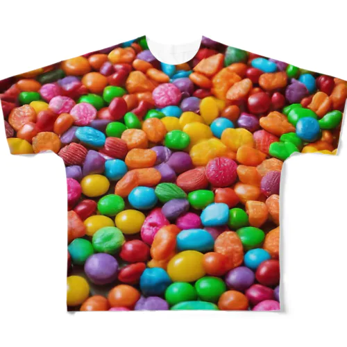 しあわせなチョコレートたち フルグラフィックTシャツ