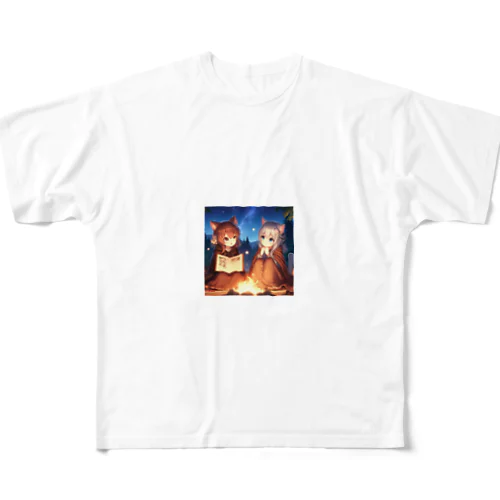 猫耳姉妹 All-Over Print T-Shirt