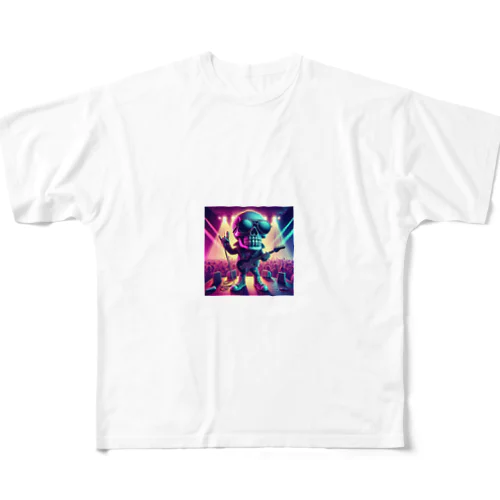 スカルくん All-Over Print T-Shirt