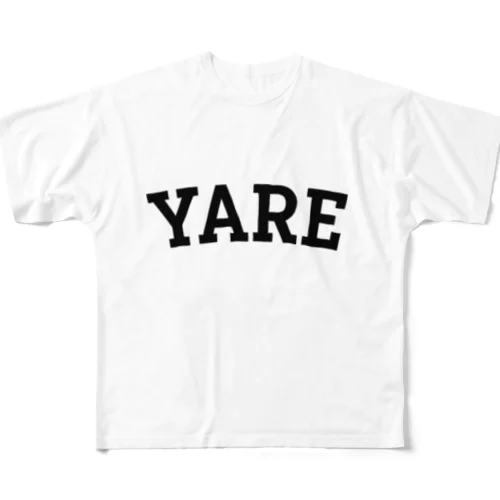 Yare University Official Goods フルグラフィックTシャツ