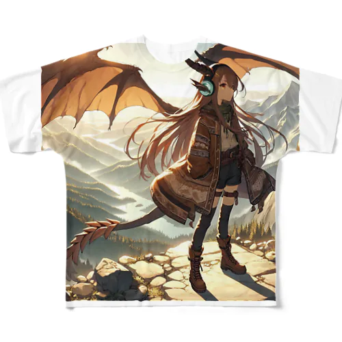 地のドラゴン（Earth Dragons） フルグラフィックTシャツ