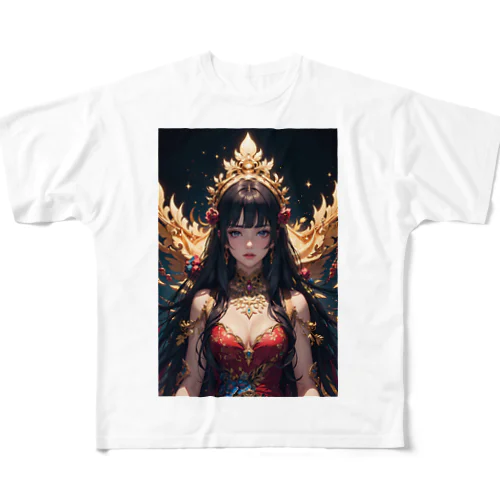 皇族女子 フルグラフィックTシャツ