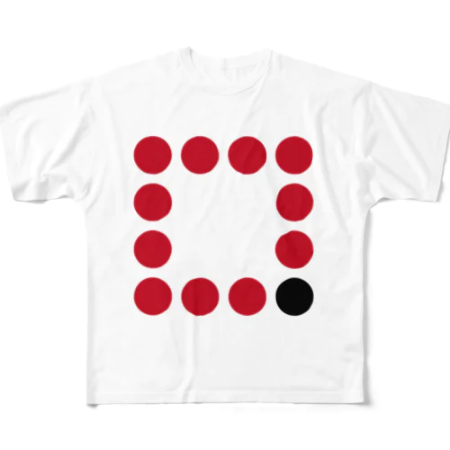 シンプルドットデザインシリーズ10 フルグラフィックTシャツ