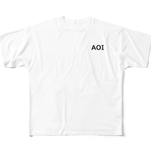 ゆかあおいネーム入り All-Over Print T-Shirt