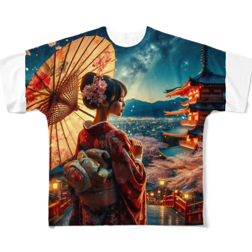 和の風景✨ フルグラフィックTシャツ