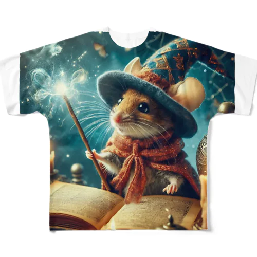 魔道師のネズミ🐭✨ フルグラフィックTシャツ