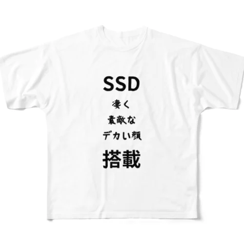 SSD 搭載　ロゴ　シンプル フルグラフィックTシャツ