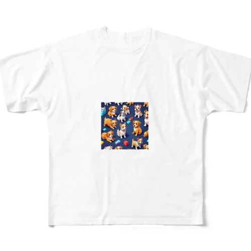 ワンちゃん大集合 All-Over Print T-Shirt