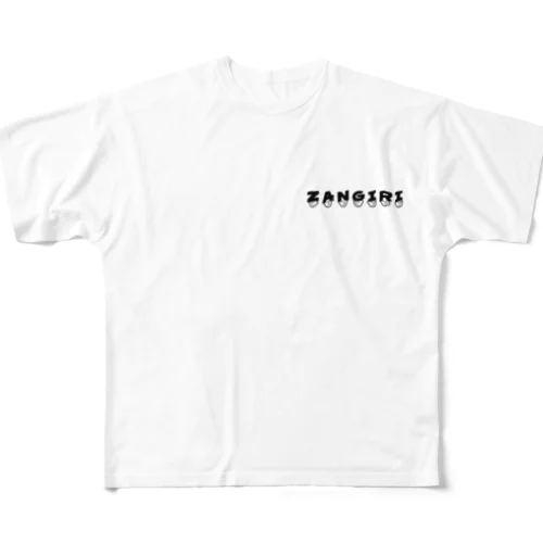 ザンギリ フルグラフィックTシャツ