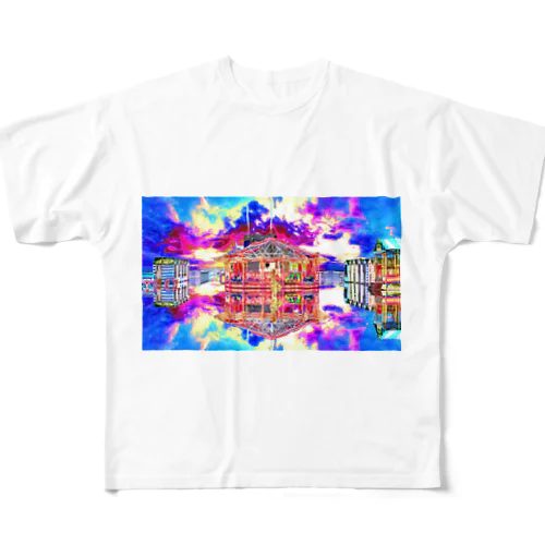 鏡面反射の開園前　Model「Victoria_Regen」 All-Over Print T-Shirt