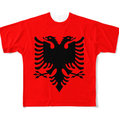 アルバニアの国旗 All-Over Print T-Shirt