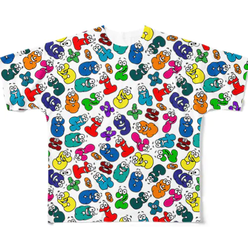 フルフル All-Over Print T-Shirt