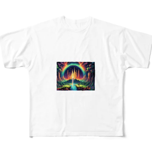 虹ドット絵 All-Over Print T-Shirt