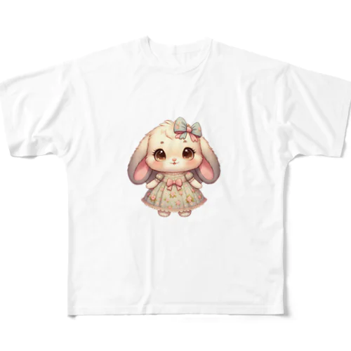うさちゃん All-Over Print T-Shirt