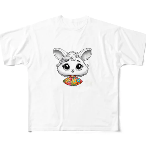 うさちゃん All-Over Print T-Shirt