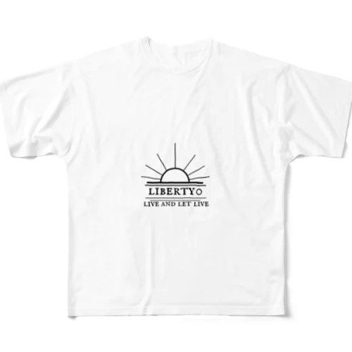 liberty0(ホワイト) フルグラフィックTシャツ