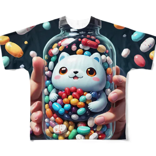 サプリメント妖怪　ラルミン All-Over Print T-Shirt