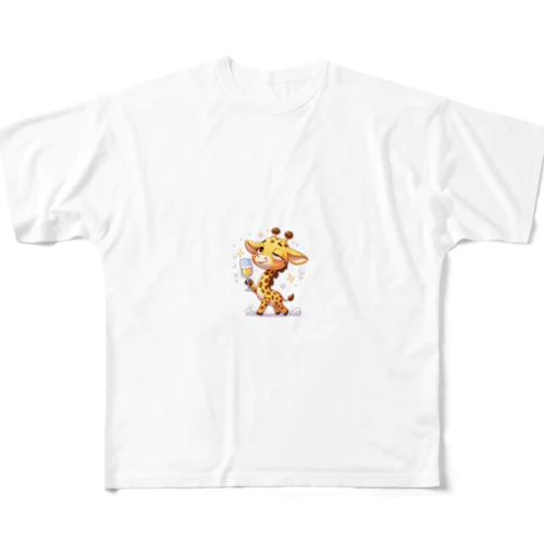 ほろ酔いキリンさん All-Over Print T-Shirt