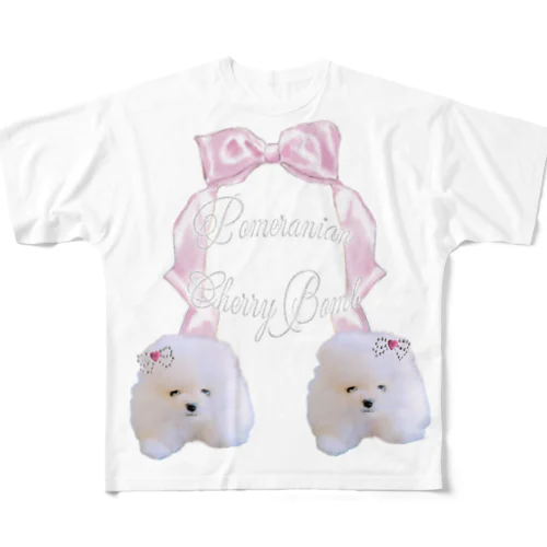 Pomeranian Cherry Bomb All-Over Print T-Shirt