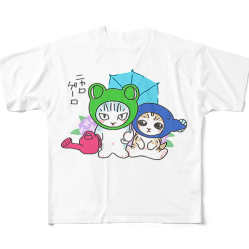 ニャロゲーロ フルグラフィックTシャツ