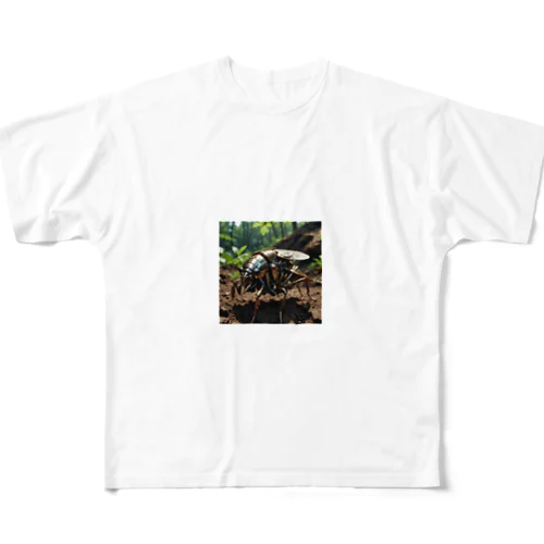 ロボ蝉幼虫 All-Over Print T-Shirt