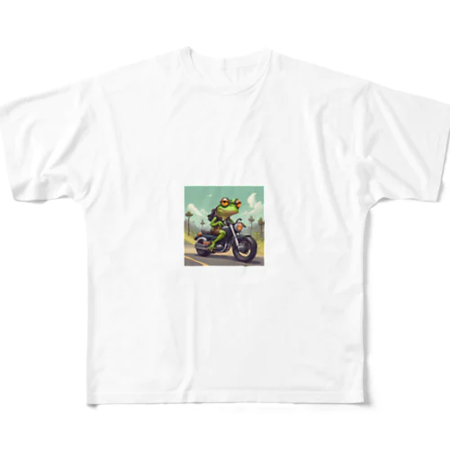 カエルライダー4兄弟　次男　ルカ フルグラフィックTシャツ