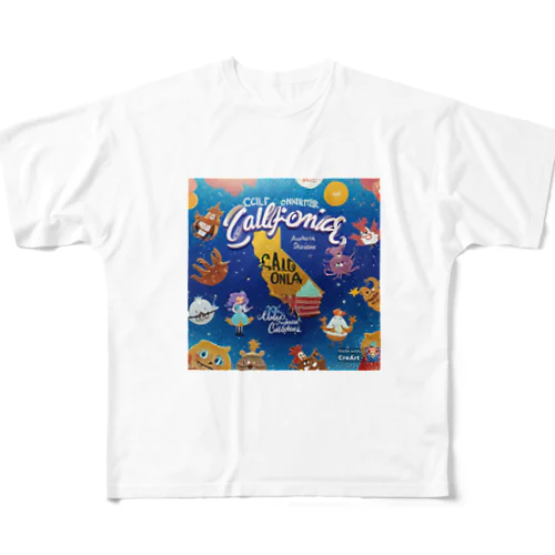 ♡California♡ice cream♡ フルグラフィックTシャツ