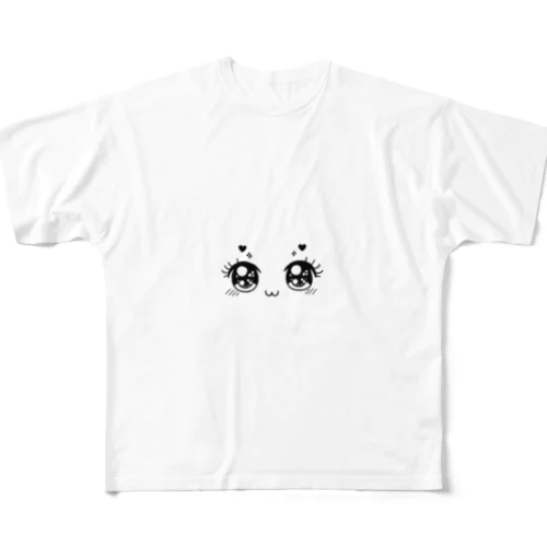 可愛い瞳 All-Over Print T-Shirt