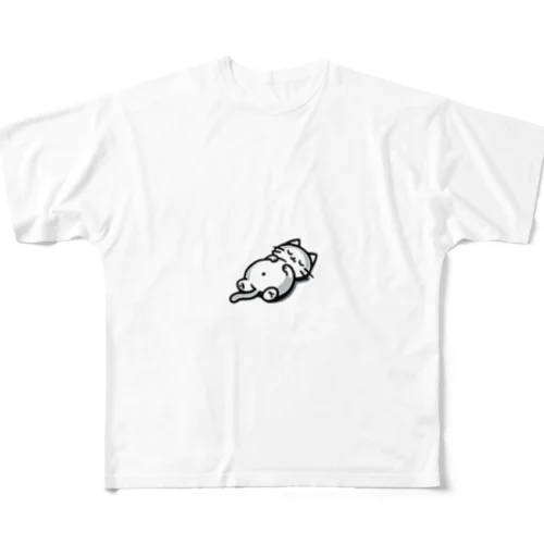 お腹のでてる猫18 All-Over Print T-Shirt
