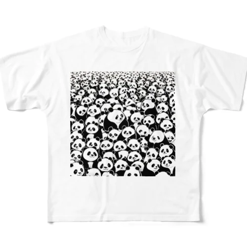 ギュウギュウパンダ All-Over Print T-Shirt