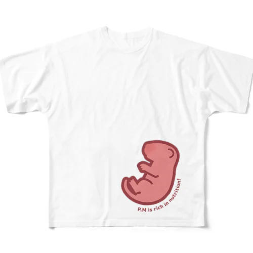 おおきなピンクマウス Ｔシャツ All-Over Print T-Shirt