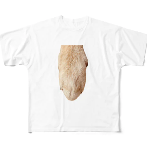 柴犬の前足のアップ フルグラフィックTシャツ