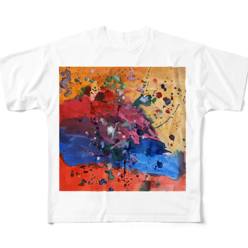 OMOUままに All-Over Print T-Shirt