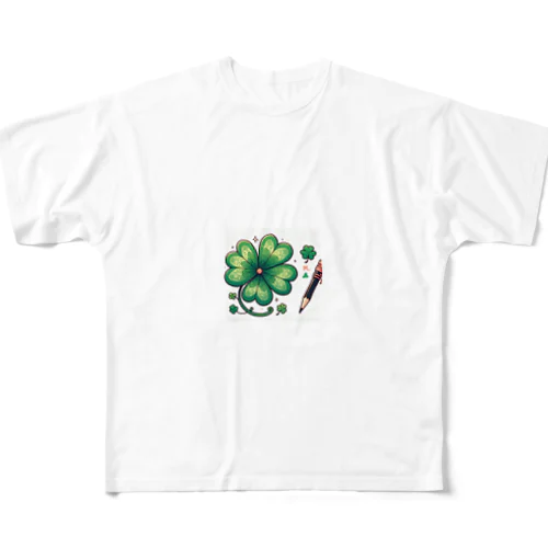 こんなに可愛い四つ葉クローバー All-Over Print T-Shirt