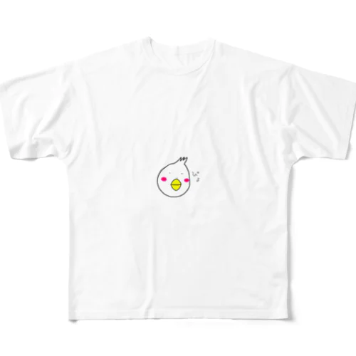 絵心のないオカメインコ フルグラフィックTシャツ