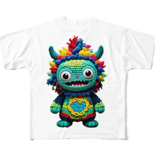 毛糸妖怪　アムヤン All-Over Print T-Shirt