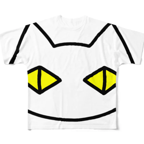 黒猫ボディーガード まもられているほう 002 All-Over Print T-Shirt