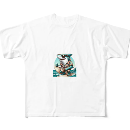 グッジョブシャーク～サメの休日～ All-Over Print T-Shirt