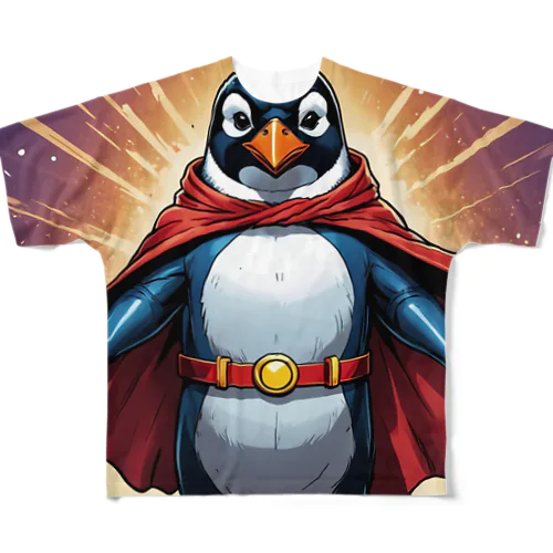 ペンギンのヒーロー登場！ All-Over Print T-Shirt